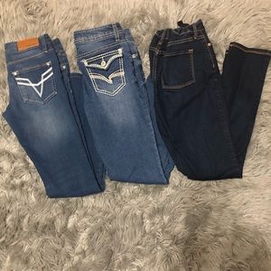 Girls Jeans - 3 pairs